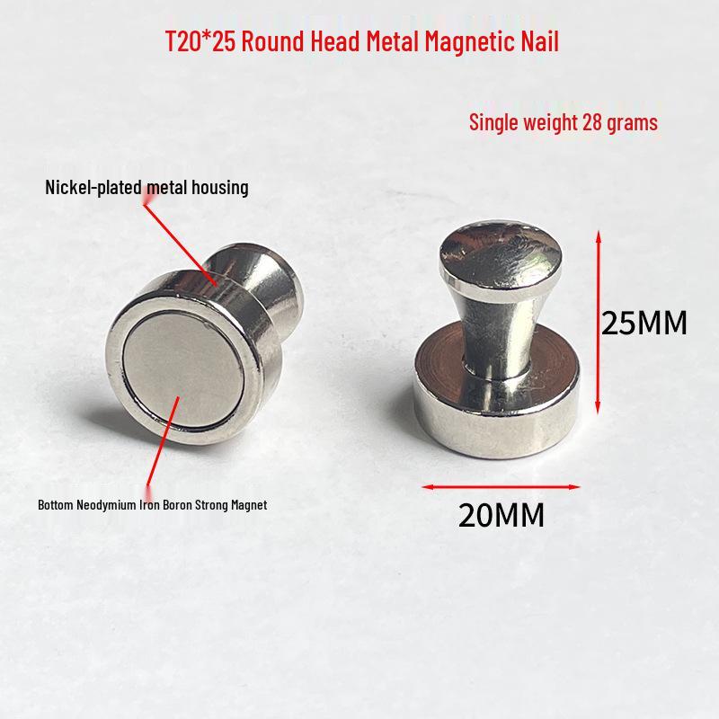 Strong Neodymium Magnetic Pushpins for Teaching, Office & Sales: Heavy-Duty for Whiteboards & Refrigerators.