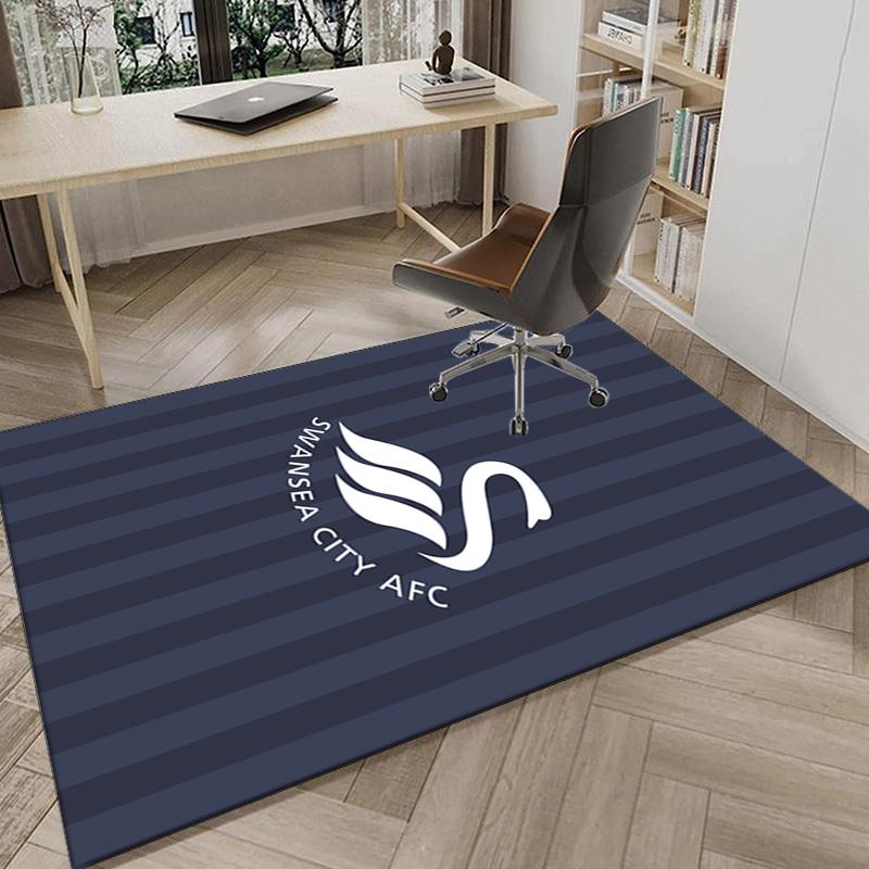 Football Club Emblem Printed Area Rug for Office, Chair Rug, Decorative Carpet Floor Mat, Large Size Fan gifts Christmas gifts