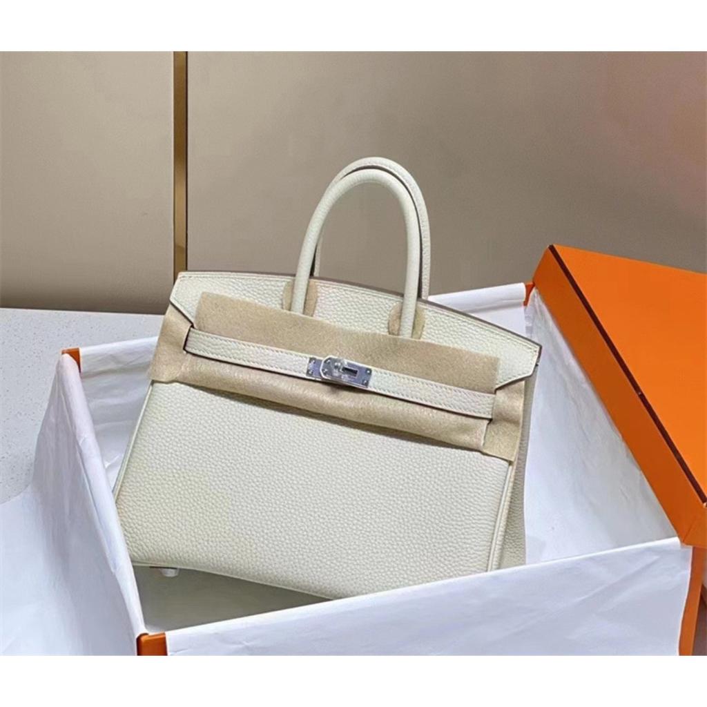 Mode erste Schicht Rindsleder Togo Platin Tasche Damen Silberne Schnalle High-End Handtasche Vielseitige Schulter Umhängetasche