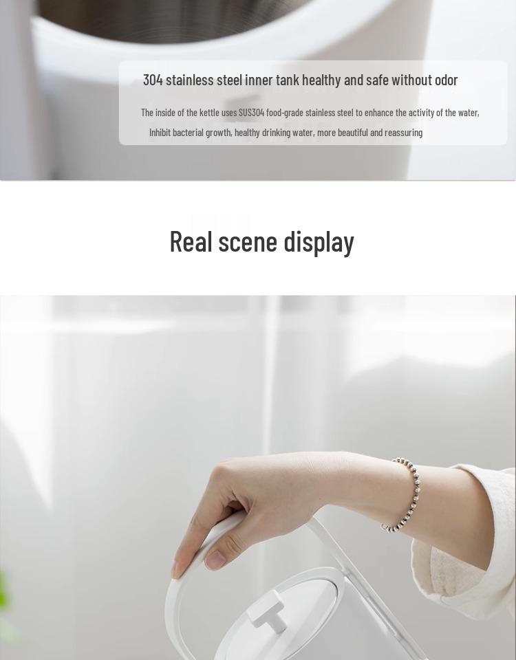 Youmingtang Stainless Steel Electric Kettle – Compact Auto-Off Model for Tea and Boiling Water