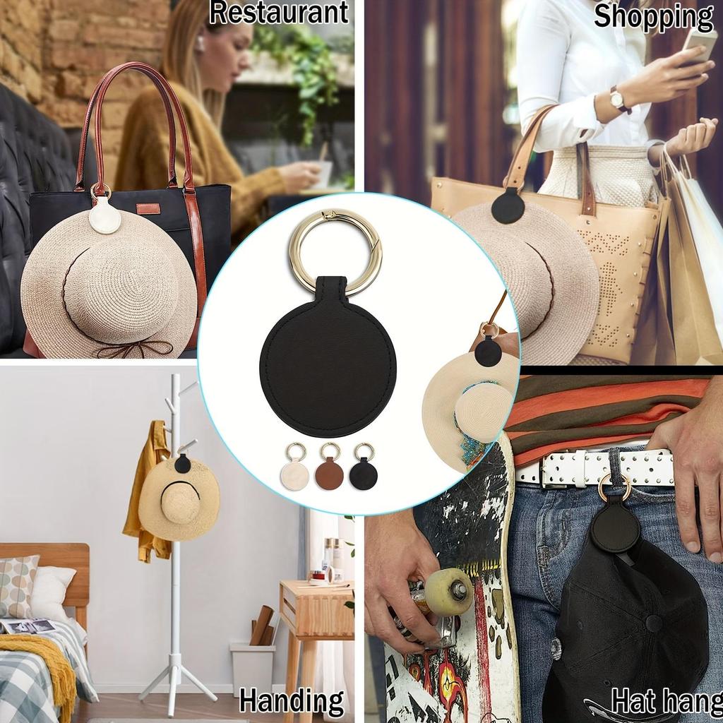 1 Peça Clipe de Chapéu Magnético em Bolsa Suporte de Chapéu para Bolsa de Mão Mochila Bagagem Couro PU Clipe Conservador de Chapéu Acessórios de Bolsa de Viagem