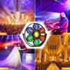 200W Hexagonal 7PCS RGBW LEDs Mini Retro Lights DMX512 DJ Show Stage Effect Light 8/32CH Channel for Church Concert Wedding
