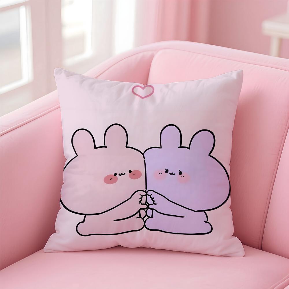 Asamimichaan Asleep Cushion Cover Home & Car Multi-Scene Pillow Cover - Reversible, Soft & Durable for Daily Use