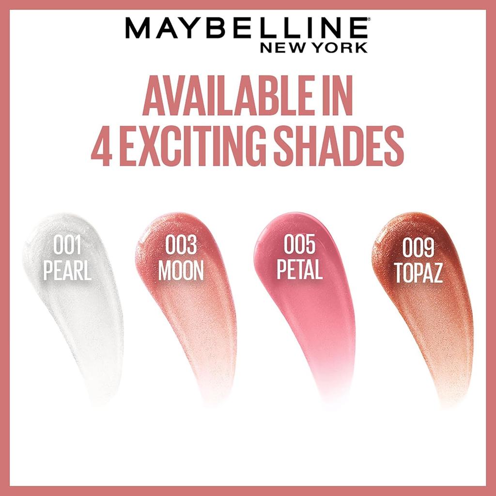 Maybelline New York Lifter Gloss Petal 5.4ml Smooth Non Sticky Tinted Lip Gloss With Hyaluronic Acid For Hydrated Plump Shiny Lips