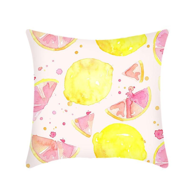 Fruit Lemon Ice Cream Popsicle Sofa Home Pillow Cover Small Fresh and Sweet Style Sofa Pillow Cover
