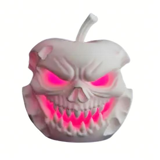 Halloween Evil Fruit Ornament Spooky Tea Light Holder Gothic Tabletop Ornament Creepy Centerpiece for Horror Themed Parties Decoration