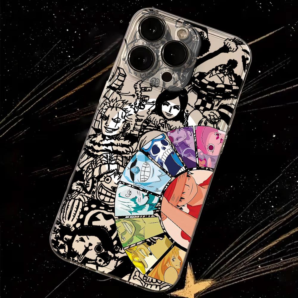 Anime Ones Pieces Luffys Magnetic Phone Case for Samsung Galaxy S25 S24 S23 S22 S21 S20 FE Edge Plus Ultra 5G Soft Clear TPU