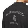 CLIMACOOL Twistknit Jacquard Mock Neck Long Sleeve Shirt [Adidas] Black/Black J/M