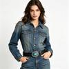 Bohemian Style Belt Synthetic Turquoise Buckle Belt Western Cowboy Cowgirl Belt Hip Hop Punk