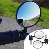 2Pcs Full Angle Motorcycle Rear View Mirrors Handle Bar End Mirror  for 16-18mm ID Handle