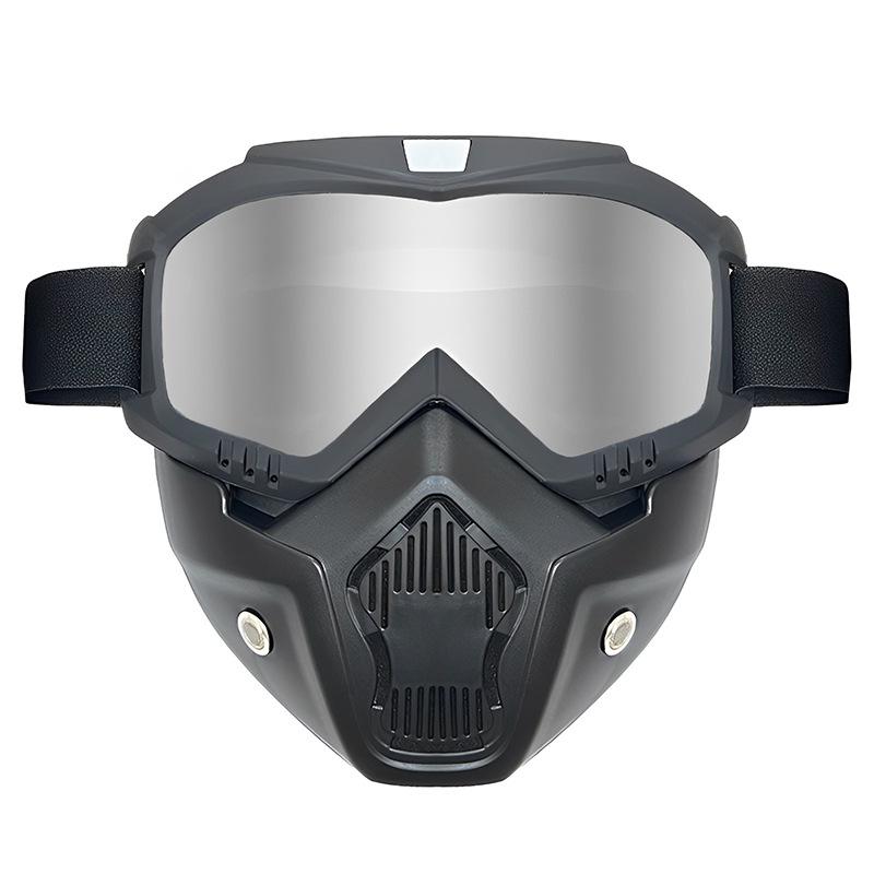 

Retro Harley Windproof Motorcycle Goggles: Off-Road Riding One-Piece Mask Glasses