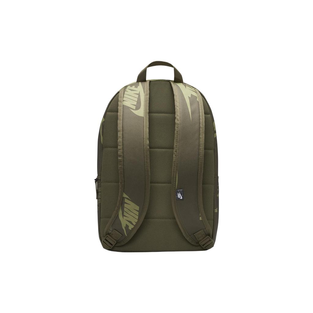 Nike Heritage Fashion Sports Portable Zipper Closure Letter Print Fabric Backpack Unisex Backpack Olive-Green DQ5956-222