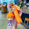 Portachiavi in ​​silicone con simpatico personaggio di Genshin Impact, adorabile statuetta in PVC per borse e telefoni.