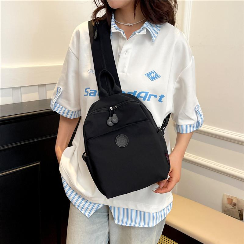 2025 New Multifunctional Small Satchel Versatile Commuter Breast Bag Light Riding Small Backpack Travel Backpack