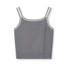 FILA Heritage Classic Simple Retro Sports Straight Casual Comfortable Woven Slim Vest Women tops F11W628117FDY