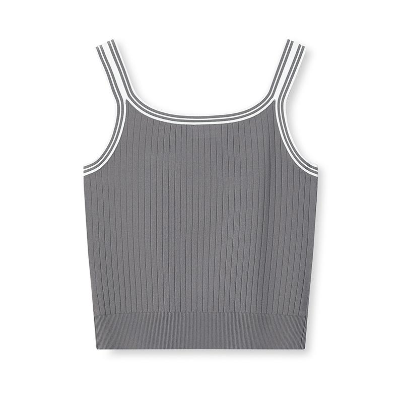 FILA Heritage Classic Simple Retro Sports Straight Casual Comfortable Woven Slim Vest Women tops F11W628117FDY