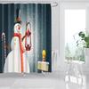 Universe Starry Sky Shower Curtain Bathroom Decor Bath Curtains Waterproof Polyester Christmas Snowflake Bathroom Curtains