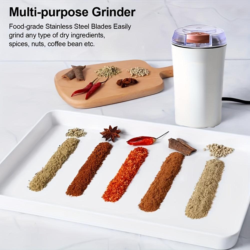 Coffee Bean Grinder Electric Food Processor 200W Powerful Spice Grinder Electric Grain Mills Espresso Grinder One Click Control