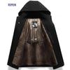 Romon Men's Winter Fleece Hooded Parka
