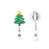 Christmas Badge Holder with Belt Clip Spring Loaded Retractable ABS Badge Holder for Doctor Nurse Student Teacher