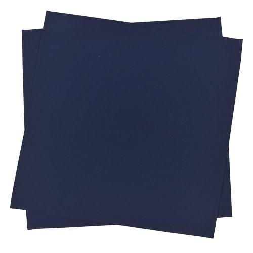 Lunchcloths/School Lunch Napkins (45cm x 45cm), Water-Repellent, No-Iron, Set of 2, Deep Navy, Water-Repellent, Lightweight, Stain-Resistant, Wrinkle-