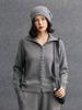 Women's Thick Cashmere Sweater with Large Lapel and Buttons - Autumn/Winter 2026 Versatile Base Layer Knit Outerwear
