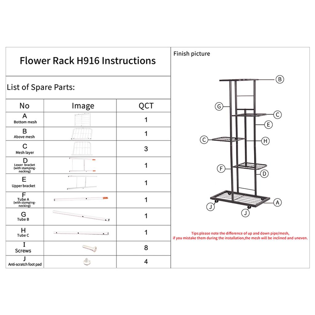 5 Tier Display Shelf Flower Pots Rack Plant Stand Potting Ladder Planter Stand Heavy Duty Storage Shelving Rack for
