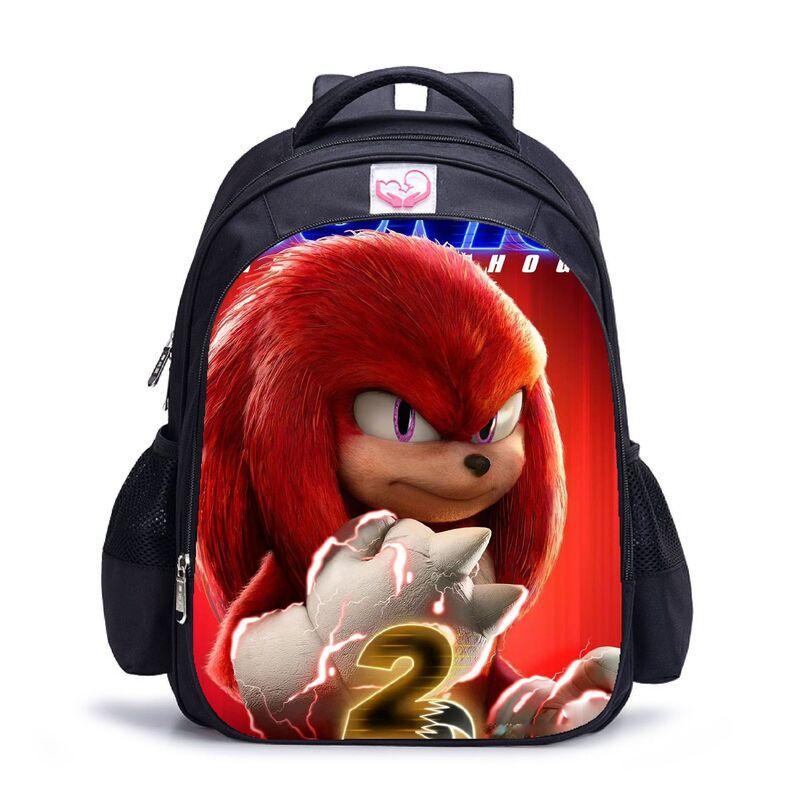 Sonic Waterproof Student Backpack With Large Capacity For Kids Outdoor Travel