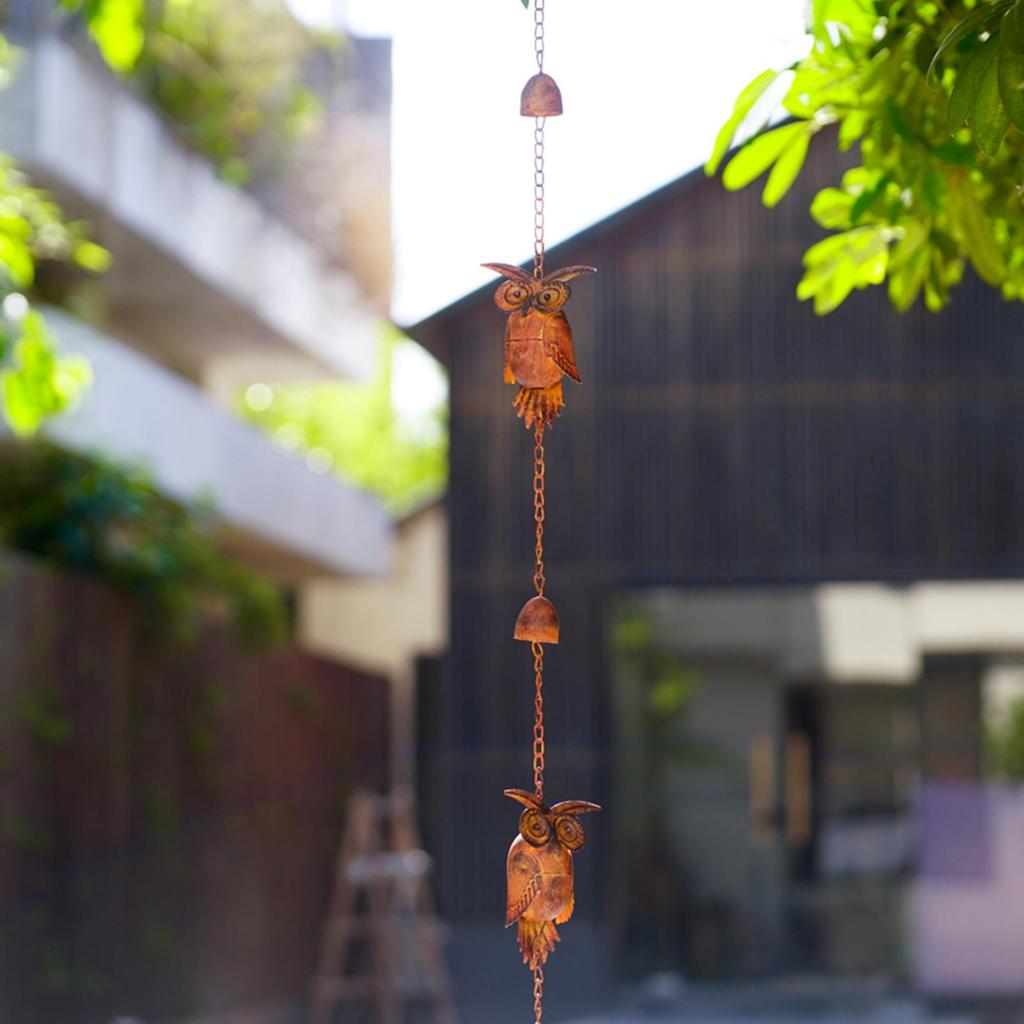 Rain Chain Garden Hanging Decoration Vintage Design Multifunction Downspout for DIY Courtyard