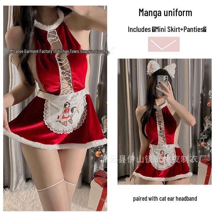 Plus-Size Sexy Christmas Anime Cosplay Lingerie for Autumn/Winter