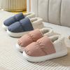 Cotton Slippers Home Indoor Winter Warm Plush Slippers Women's Candy Color Couple Bag and Cotton Mop Men's Outer Wear