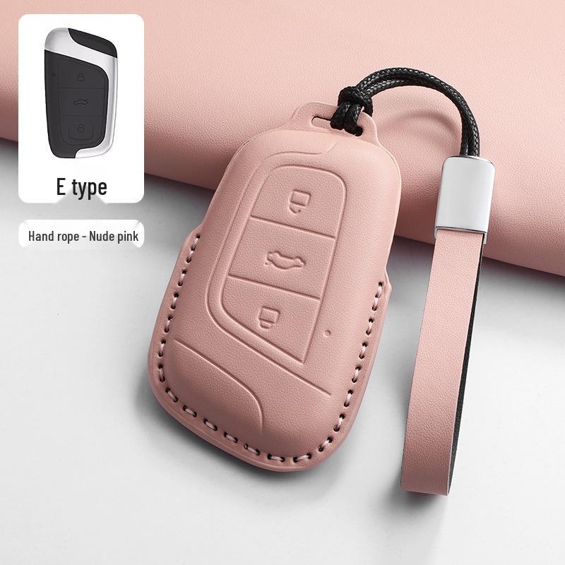 Chery Key Case for Tiggo 8, Tiggo 9, Arrizo 5, Tiggo 7 - Alcantara Key Bag with Buckle