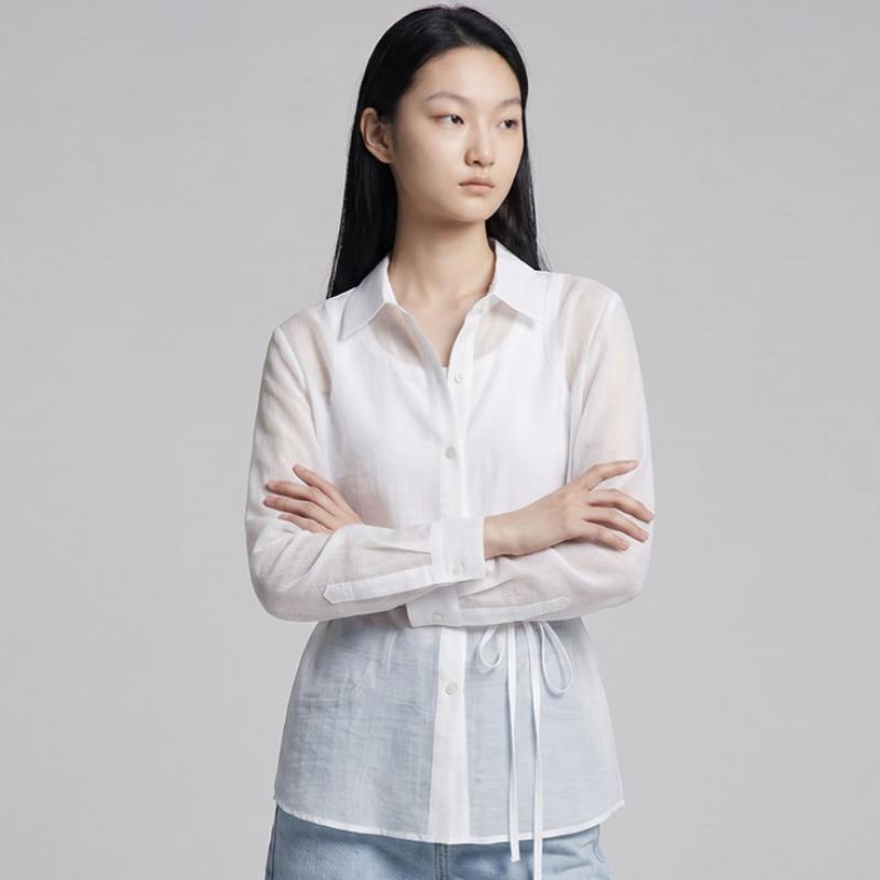 Elua Sheer Stripe Shirt Jacket 2 Set