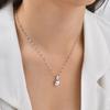 Stainless Steel Heart Pendant Necklaces for Women Heart Shape Clavicle Chain Necklace Trendy Jewelry On Neck Gifts