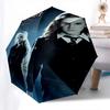 1pc Harry Potter and the Order of the Phoenix Automatic Folding Umbrella - Compact 8-Rib Design, Durable Plastic & Iron1346L