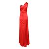 Meerjungfrau Brautjungfernkleid für Damen Satin Ein Schulter Pailletten Abendkleid Sexy Party Abschlussball Schlitzkleid Formell Cocktail Hochzeitsgastkleid