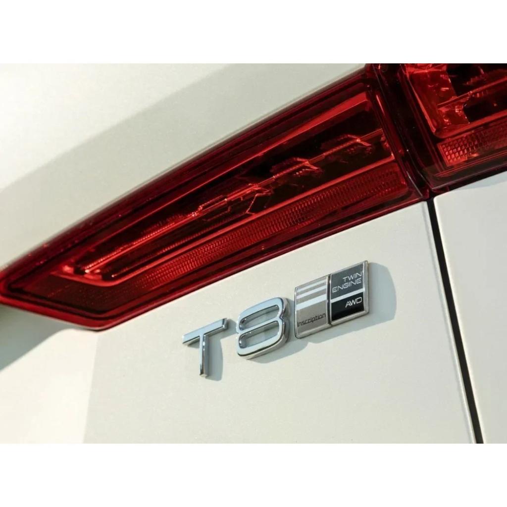 3D Metal Black Base AWD R Design Car Rear Trunk Badge Emblem Sticker Decals