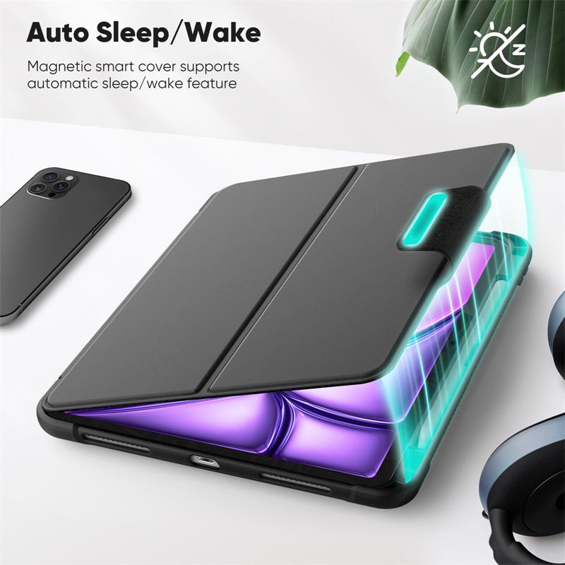 For iPad 12th A18 Mini 6 7 iPad Air 11 13 2024 2025 iPad A16 11th 10th 10.2 9th Gen Magnetic Tablet Case iPad Air 8 6 4 5 Pro 11 13 12.9 Inch Cover