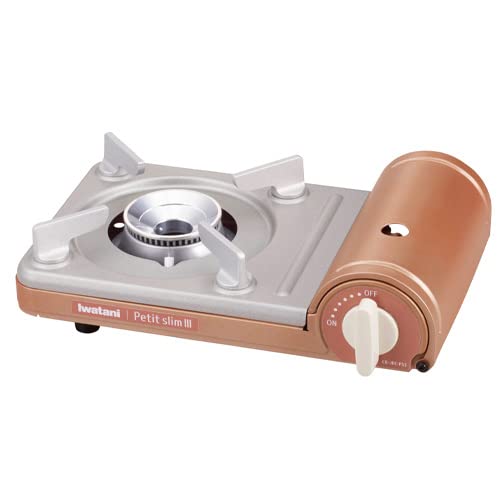 Iwatani Petit Slim 3 Cassette Stove, Metallic Coral, CB-JRC-PS3, Made In Japan