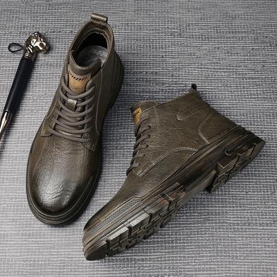 Herbststiefel für Herren Braune Stiefel Klassische Schuhe Designer Bequeme Knöchelkurze Stiefel 2026 Neue Ausgabe Mokassins Flache Schuhe