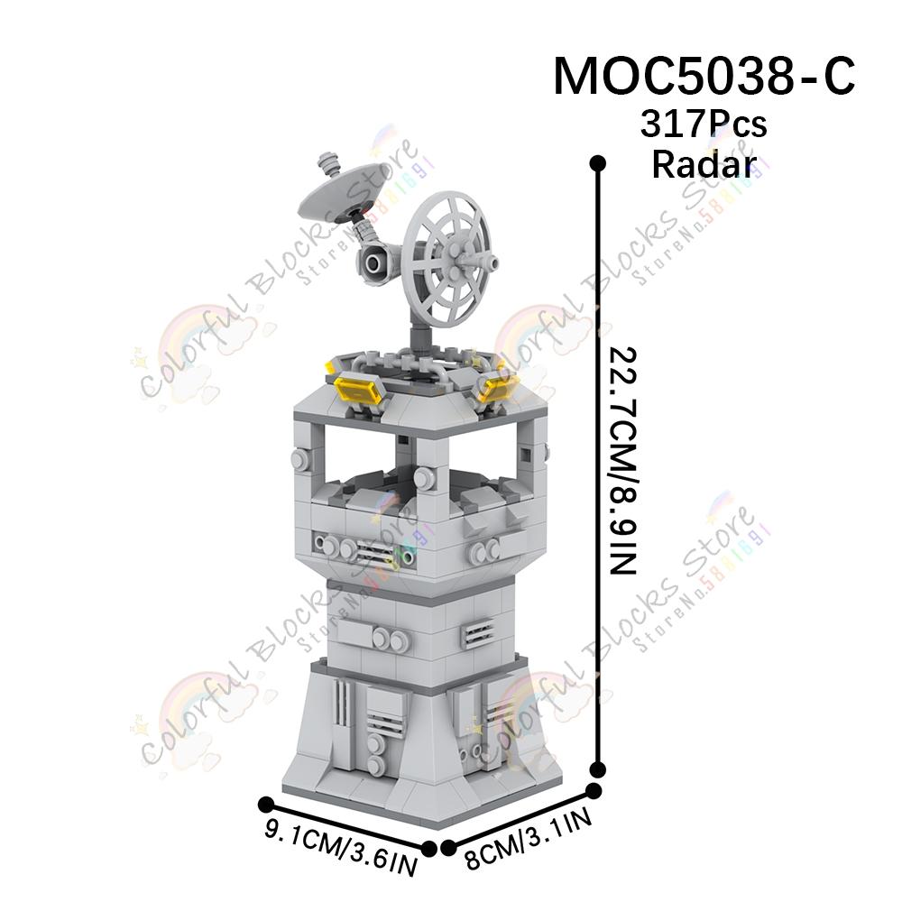 Military Series Modern Warfare Adult Building Blocks Set Toys Weapons Battlefield Outpost Tower Fort Artillery Block Model Gifts