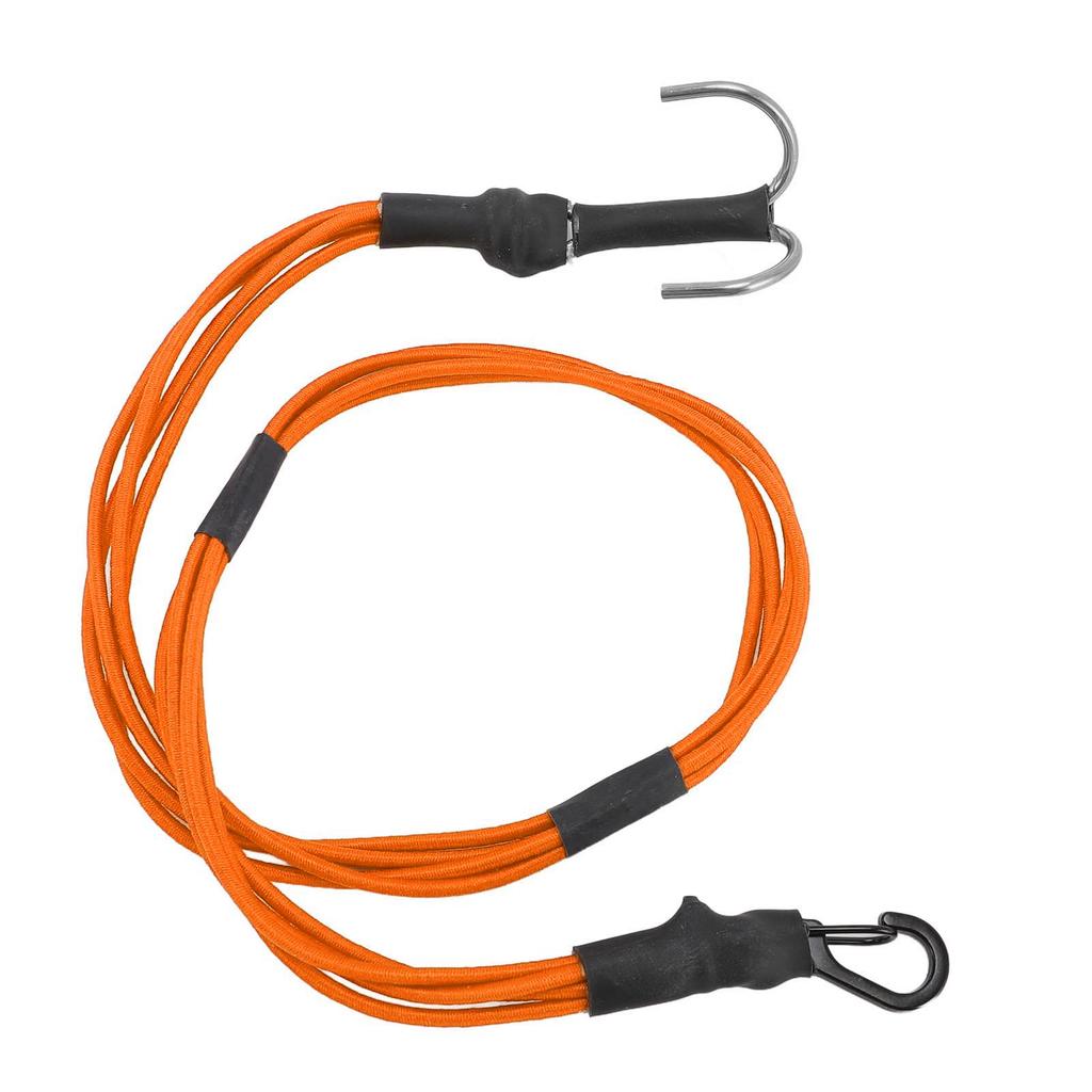1/10 1/8 RC Winch Rope Alloy Hooks Elastic RC Crawler Winch Strap for Roof Luggage 580mm Orange