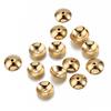 50pcs Stainless Steel 3-10mm Gold Color Steel Color Round Bead Caps Spacer Beads for Jewelry Making DIY Components Supplies