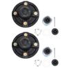 Kit de cubo de reboque de 2 conjuntos 2000Lbs 4x4in Círculo de parafusos Rolamentos L44643 pré-lubrificados para eixo reto BT9 de 1in