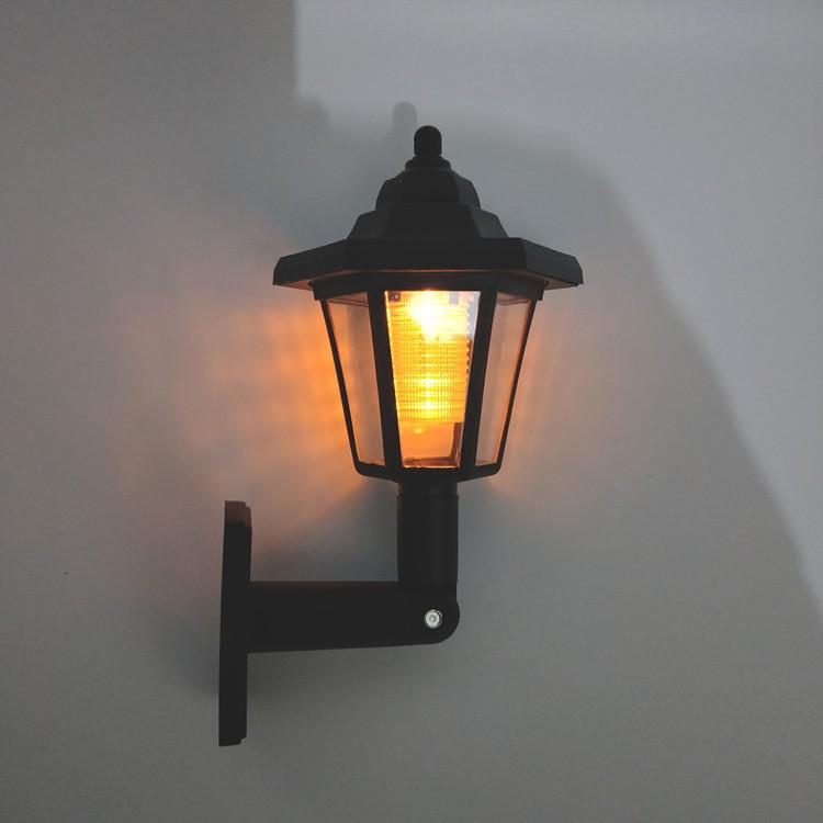 Solar LED Hexagonal Wall Light for Garden and Villa Decoration