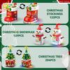 Xmas Apple Tree Santa Claus featuring LED Muisc Model Construction Brick DIY Snowman Bricks Playthings designed for Children Adult Present