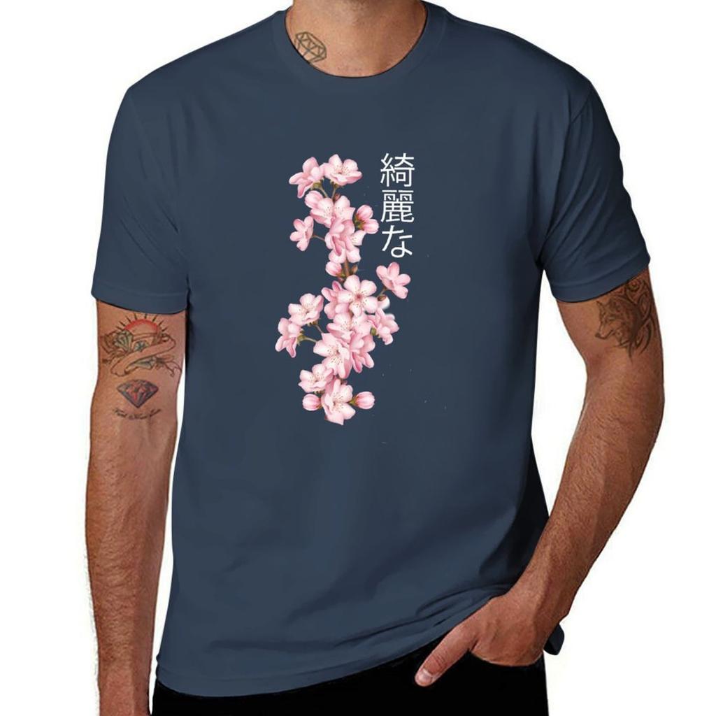 Cherry Blossom T-Shirt Man T Shirt Graphic Man T Shirt Cotton T-Shirt