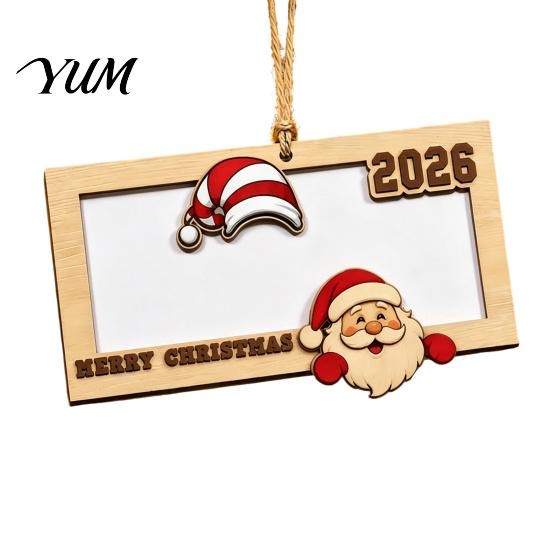 Unique Christmas Money Gift Tag Wooden Holders for Cash, Holiday Cash Holder Hanging Ornaments Xmas Tree, Home Party Supplies 2026 Commemorative