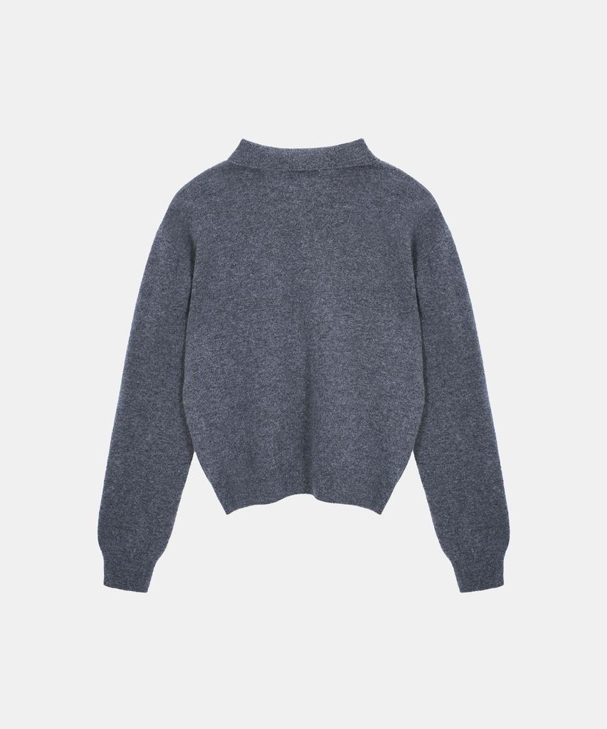 POETSEOUL Tint Collar Knit_Merange Gray