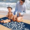 Mantra-Muster digital bedrucktes Polyester Superfeine Faser beidseitiger Fleece Strandurlaub Badetuch, Strandtuch